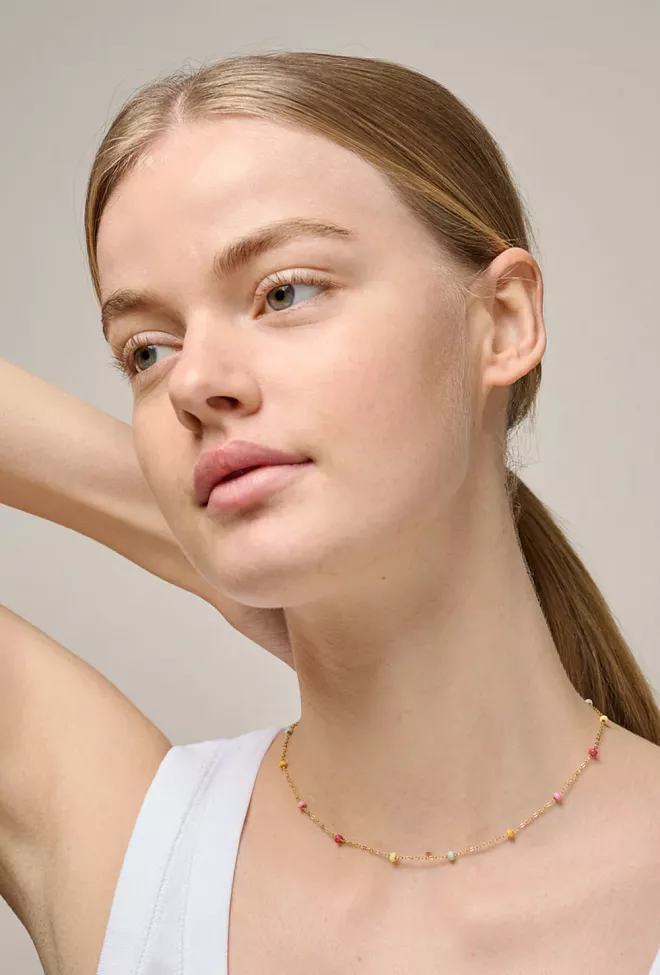 ENAMEL copenhagen Lola Bold Necklace Rainbow Halskjede 1