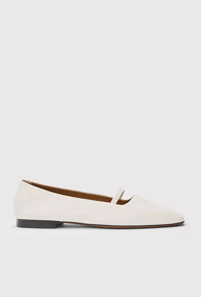 ATP Atelelier Loria Nappa Ballet Flats Linen mary jane ballerina 5