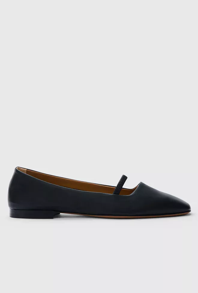 Atp atelerier Loria Nappa Ballet Flats Black ballerinasko mary jane 4