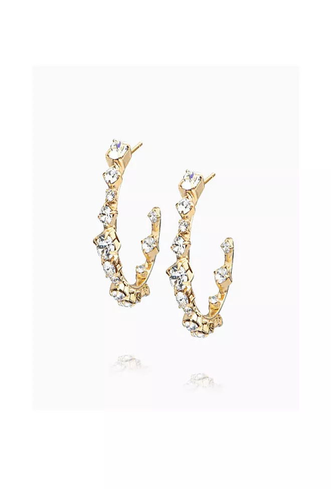 Caroline Svedbom Mini Antonia Gold Crystal øredobber