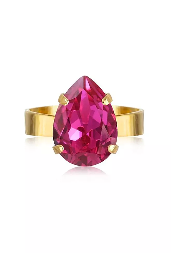 Caroline svedbom mini drop ring fuchsia