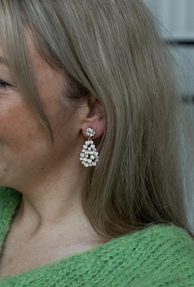 Caroline Svedbom Mini Hanna Earring Gold Crystal øredobber