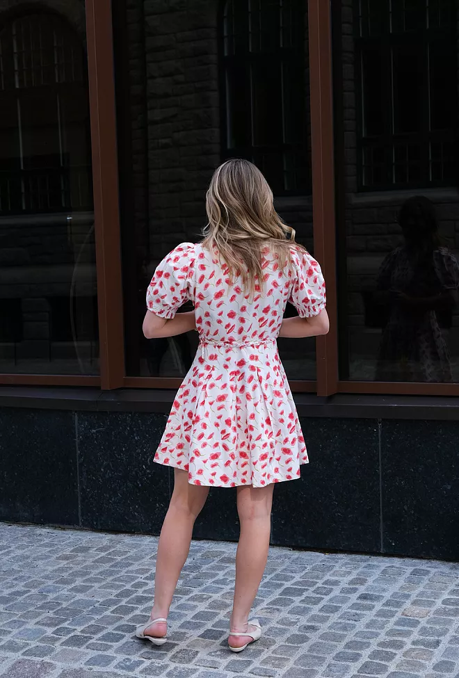 byTImo Linen Mini Dress Romance Petal minikjole 7