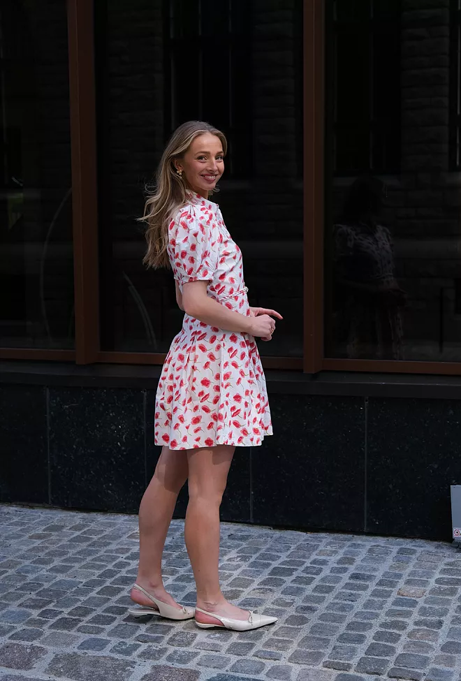 byTImo Linen Mini Dress Romance Petal minikjole 6