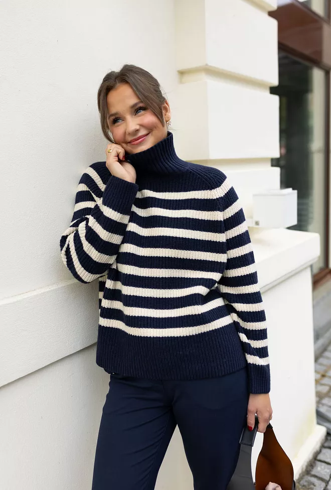 Munthe Arissa Sweater Navy genser