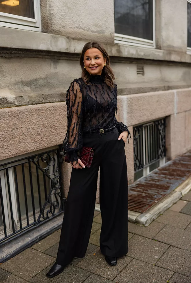 Munthe skallo blouse black bluse sort 5