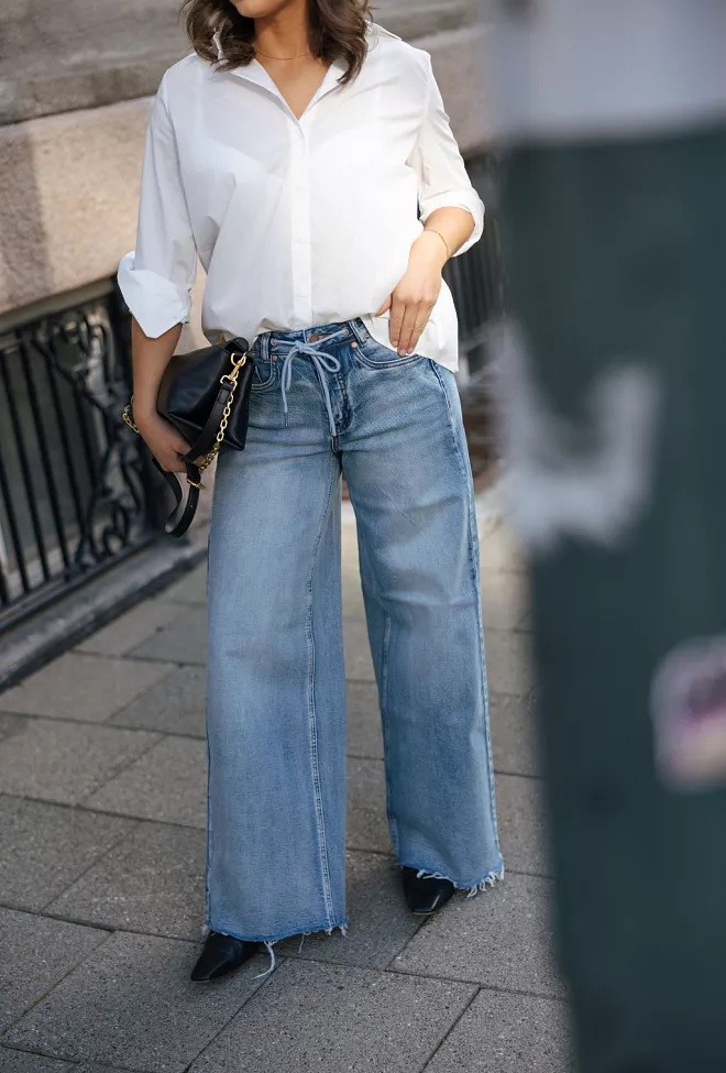 my essential wardrobe dango wide jeans 1