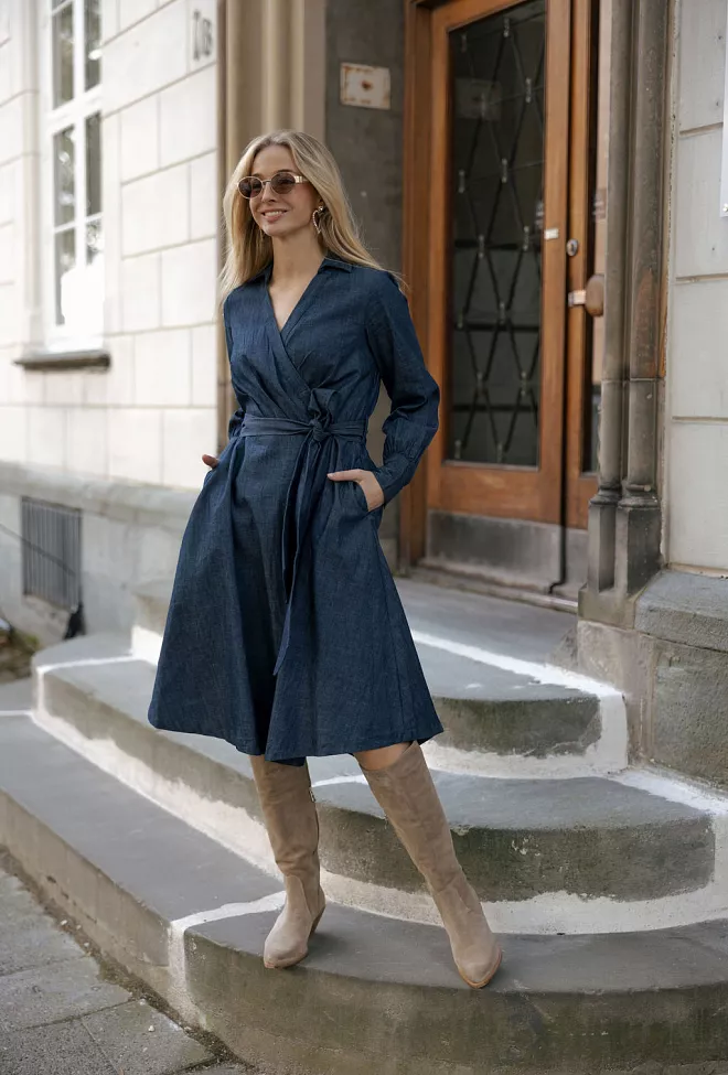 nectar Fiona denim kjole 1