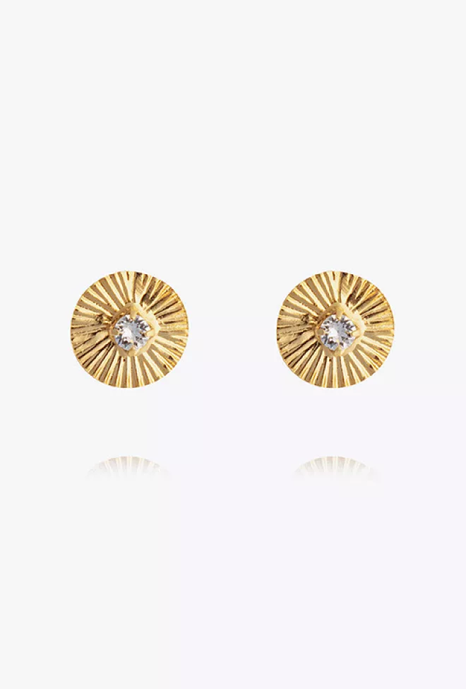 caroline svedbom odessa stud earrings gold crystal 2