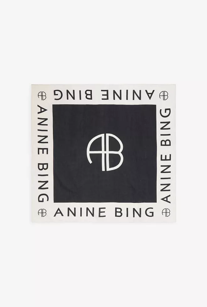 Anine Bing Praia Sarong Black and White sarong