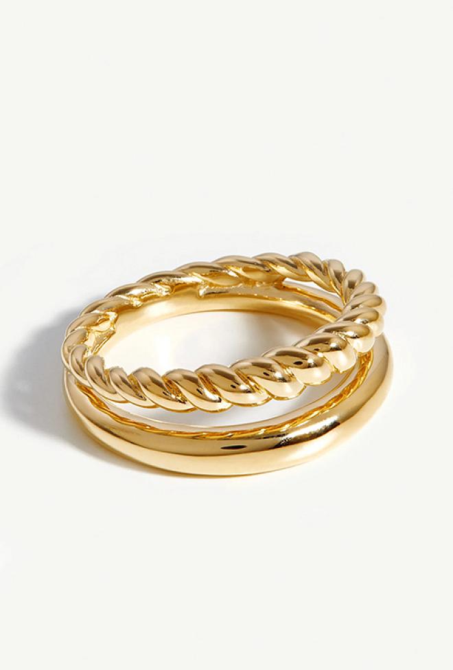 Missoma gold radial ring 2