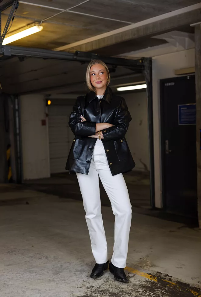 Akeme Pants Natural White jeans hvit 8