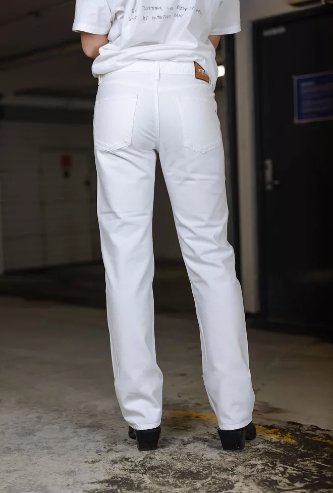 Akeme Pants Natural White jeans hvit 3