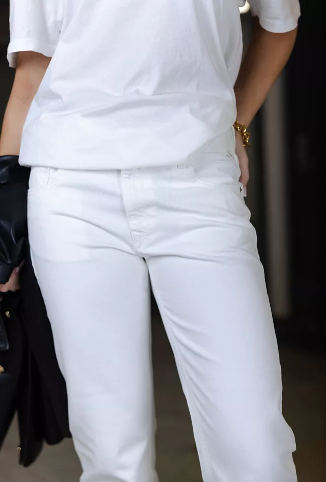 Akeme Pants Natural White jeans hvit 4