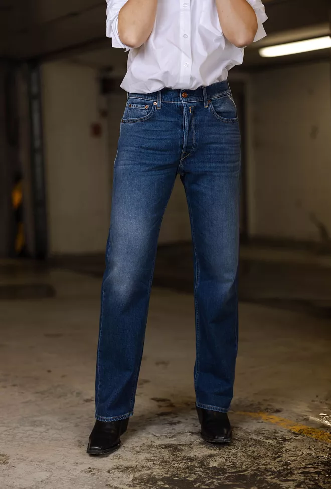 replay Aubry pants medium blue jeans 5