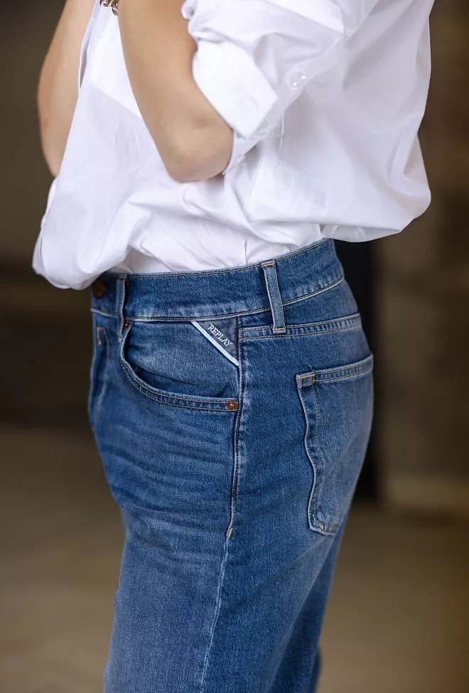 replay Aubry pants medium blue jeans 8