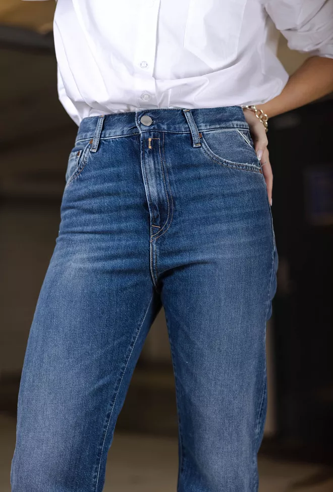 replay becka pants medium blue jeans 6