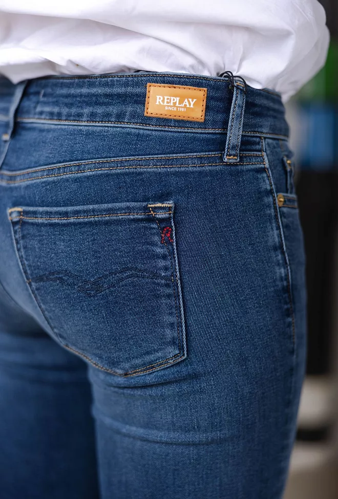 replay New Luz Bootcut Dark Blue 7
