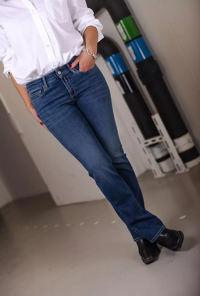 replay New Luz Bootcut Dark Blue 9