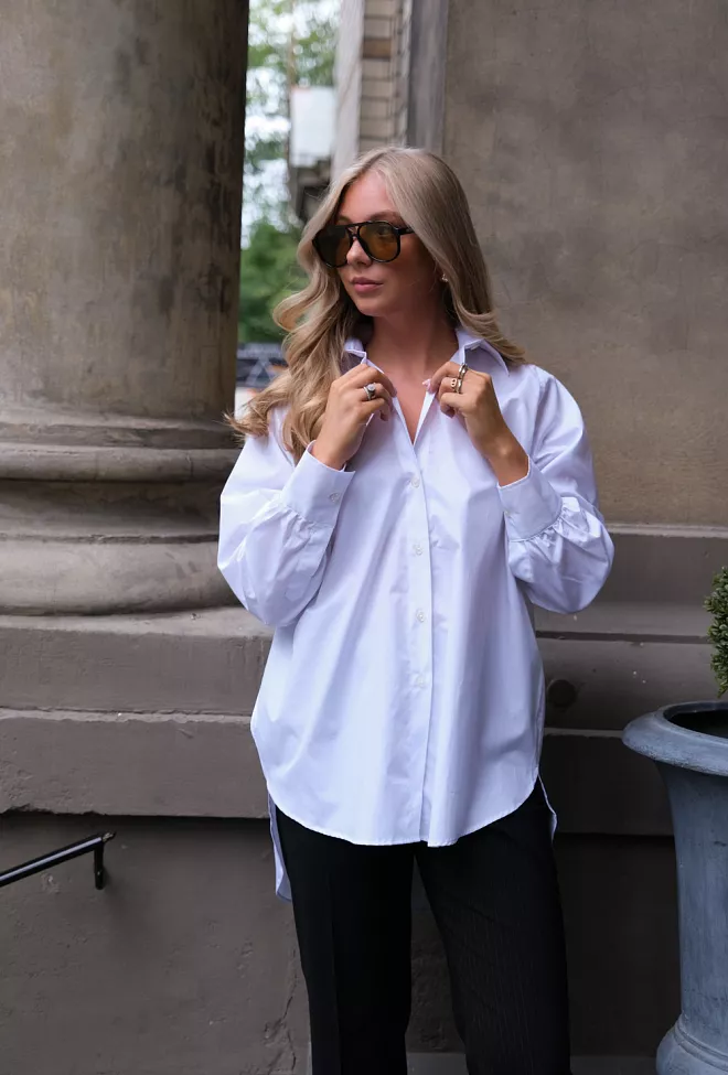 Sand Sinem Shirt White skjorte 2