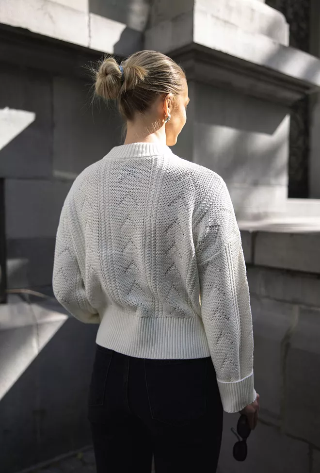 Holzweiler Serena Knit Sweater White genser 6
