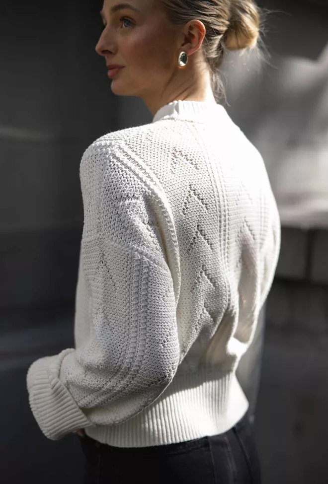 Holzweiler Serena Knit Sweater White genser 2