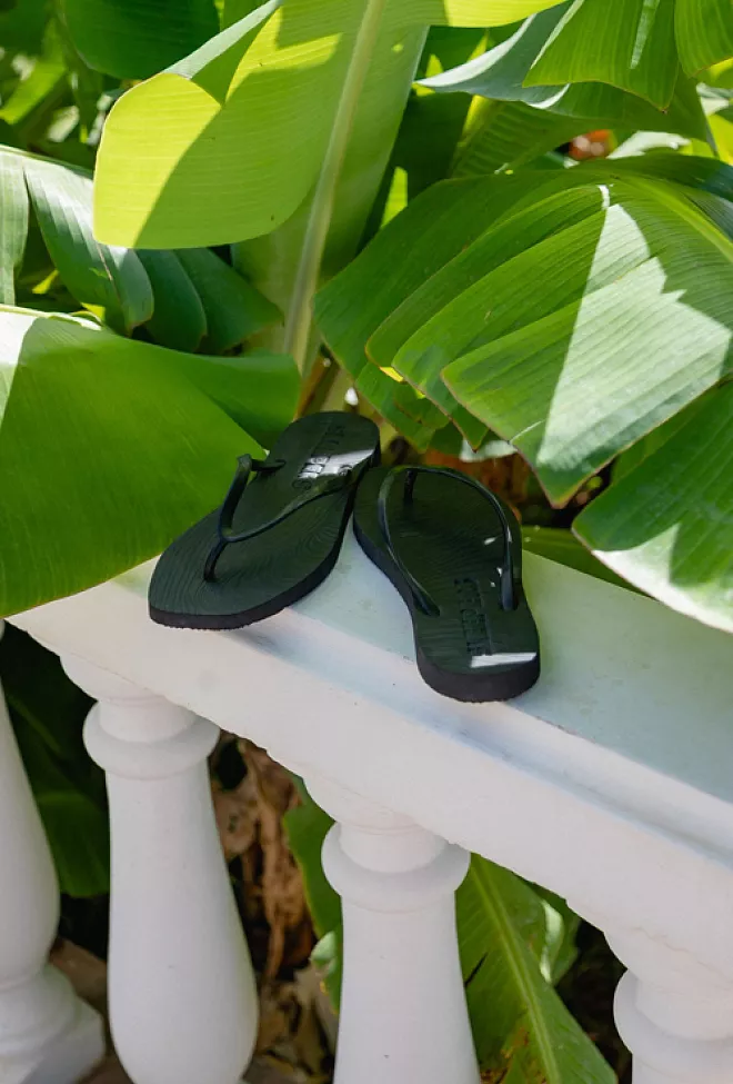 Sleepers Tapered Flip Flops Black sandaler