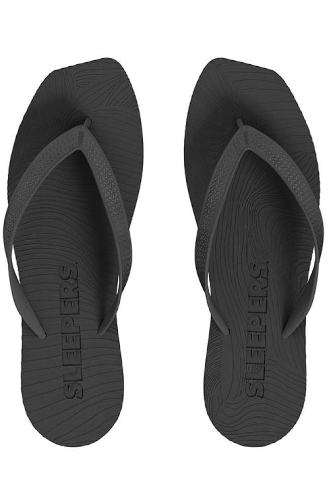 Sleepers Tapered Platform Flip Flops Black sandaler 2