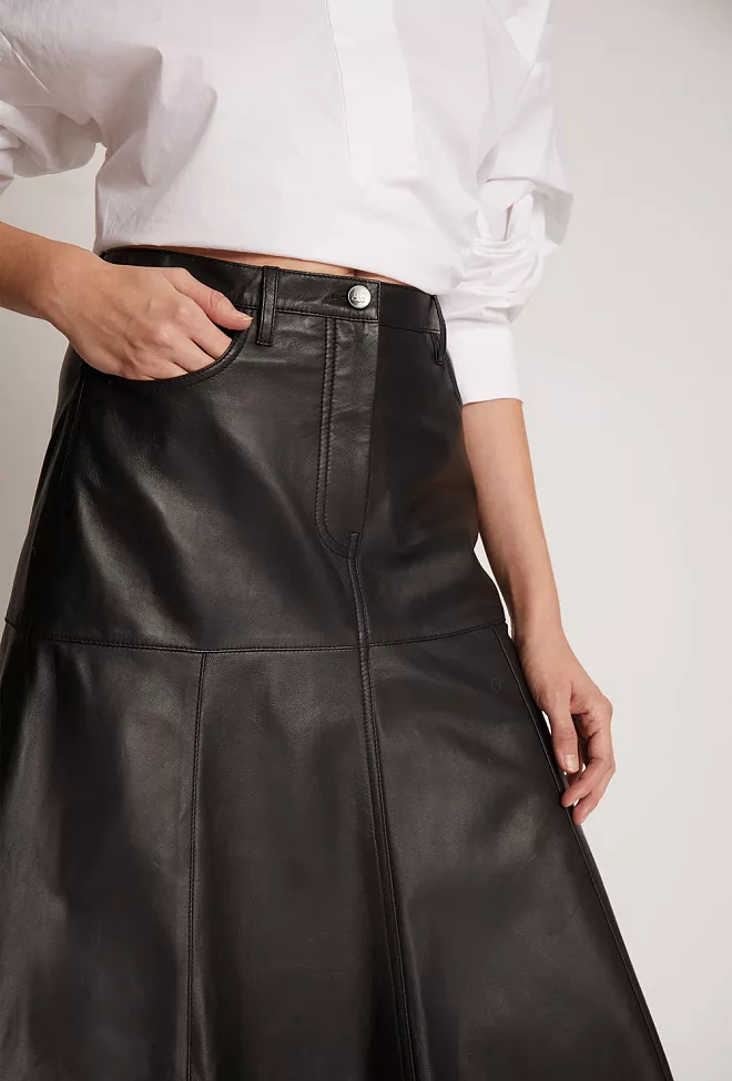 Munthe Tuxya Skirt Black skinnskjørt 6