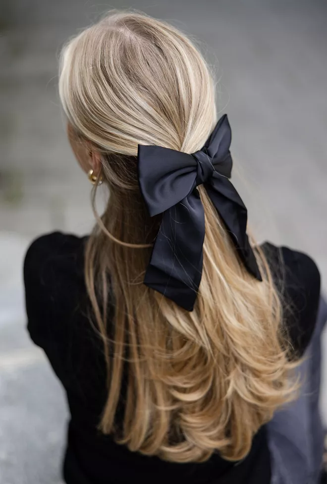 twist&tango bella satin bow black 1