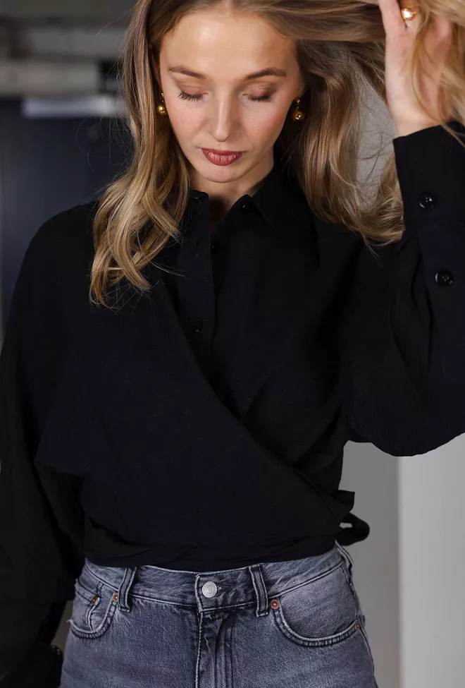 Viveh Clover Shirt Black skjorte 2