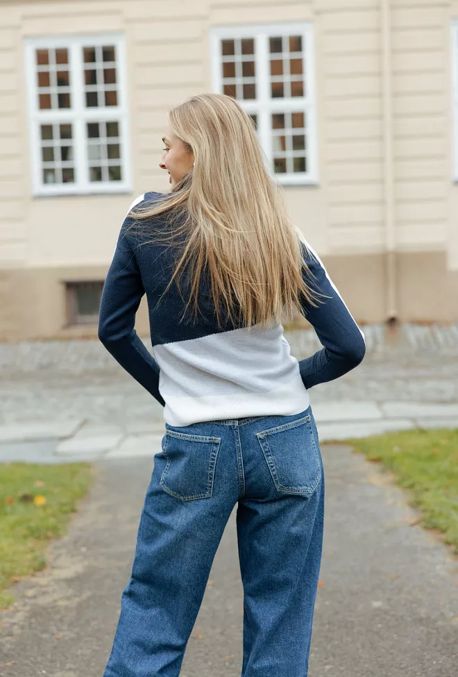 we Norwegian afterski sweater navy blue genser 5