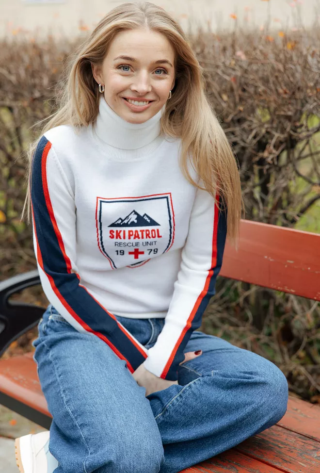 we Norwegian afterski sweater off white genser 1