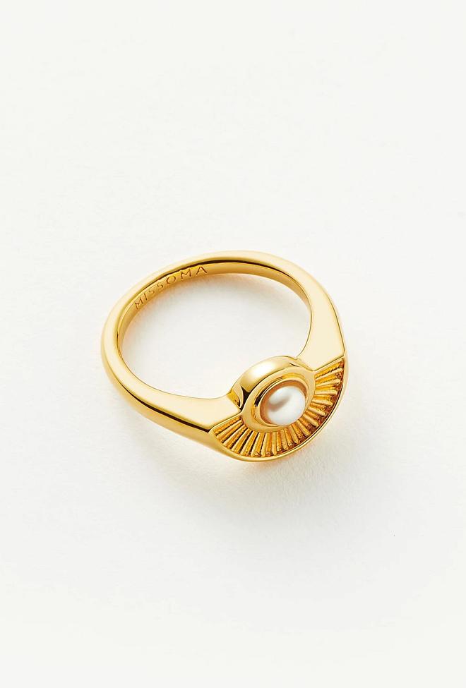 Missoma Zenyu Gemstone Fan Ring Gold ring 3